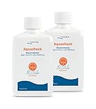  2x AQUASHOCK von Stricker Entkeimer für Wasserbetten (je 250ml) - Entkeimende Wasserbehandlung bei übermäßiger Luftbildung und Geruchsbelästigung im Wasserbett durch Bakterienbefall